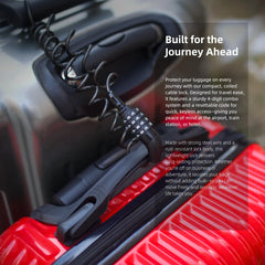 DOMEN Bicycle Lock Steel Wire Chain Lock Bike Motorcycle 4 Digit Password Steel Wire Locks Anti-theft Wire Rope Lock Helmet Lock