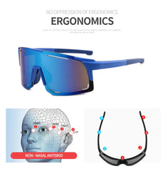 Polarized Cycling Sunglasses UV Protection Windproof Glasses For Men Women Polarized Lens Road Riding Bike Sport Glasses Eyewear