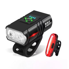 Rechargeable Bike Front Lights Bicycle Taillight MTB Road Bike Light Set Bicycle Headlight Back Rear Lamp Cycling Accessories