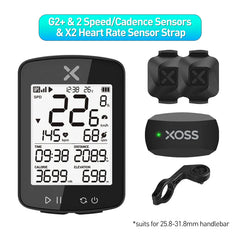 XOSS G2 Plus Bike Computer Wireless GPS Cycling Speedometer Waterproof ANT+ Cadence Speed Smart Bicycle Odometer Roadbike MTB