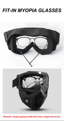 Outdoor Sport Windproof Mask Goggle HD Motorcycle Glasses Snowboard Eyewear Riding Motocross Summer UV Protection Sunglasses