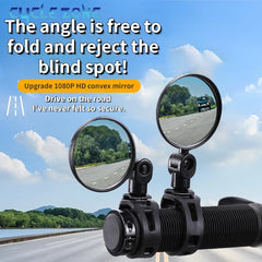 2PCS Bicycle Rearview Mirror 360 Degree Adjustable Rotatable Universal MTB Bike Handlebar Rear View Mirrors Cycling Accessories