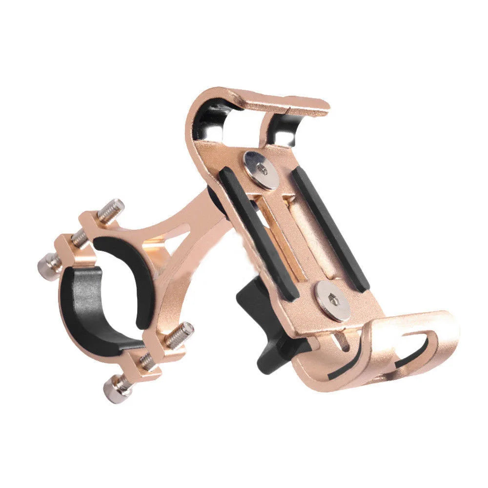 Aluminum Alloy Bike Phone Holder  Anti-slip Bracket Metal Motorcycle GPS Clip Universal Cycle Bicycle Phone Stand