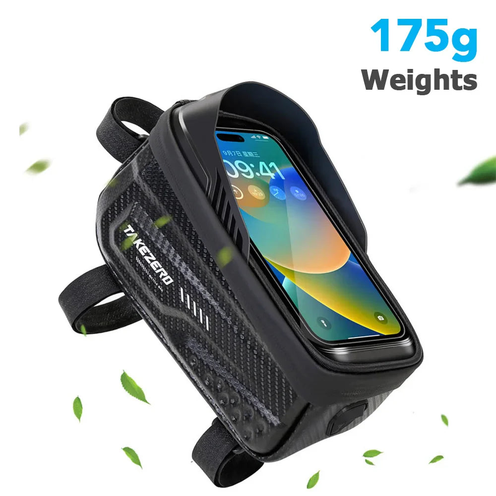 NEWBOLER Bicycle Bag Waterproof Touch Screen Cycling Bag Top Front Tube Frame MTB Road Bike Bag 6.9 Phone Case Bike Accessories