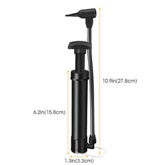 Bike Air Pump Manual Inflator With Gauge High Pressure 120 PSI Bicycle Floor Pump Schrader Valve Balloon Football Tire Inflator