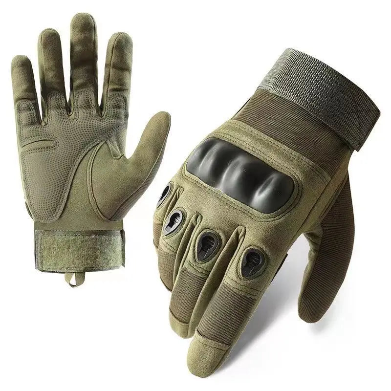Tactical Military Gloves, Color Bullet Air Gun Shooting, Soldier Combat Anti Slip Bicycle All Finger Gloves, MEN'S Clothing GLOV