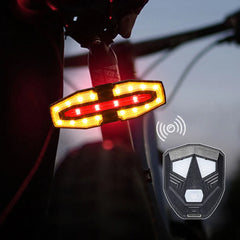 Rechargeable Warning Bike Lights with Turn Signals Cycling Back Light Wireless Remote Control Bike Rear Light for Night Riding