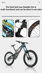 ESLNF Portable High-pressure 300psi Bike Air Pump with Gauge for Fork & Rear Suspension Shock Absorber Mountain Bicycle