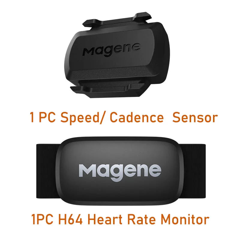 Magene S3+ Speed Cadence Sensor ANT Bluetooth Computer Speedmeter Dual Sensor Bike Accessories Compatible with WahooOnelap Zwift