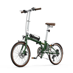 Green Onesport OT02 Pro Electric Bike on a white background