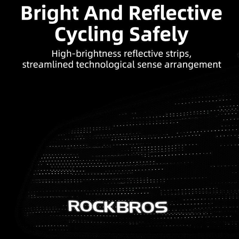 ROCKBROS Cycling Bike Bicycle Top Front Tube Bag Waterproof Frame Bag Big Capacity 1.1L MTB Bicycle Pannier Reflective - Pogo Cycles