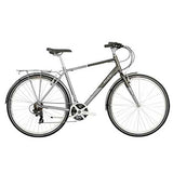 Raleigh - PNP23MT - Pioneer 700c 21 Speed Men's Hybrid Bike in Black / Silver Size Extra Large