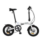 ECOSMO 16" Lightweight Alloy Folding City Bike Bicycle,6 SP SHIMANO, Dual Disc brakes - 16AF02W