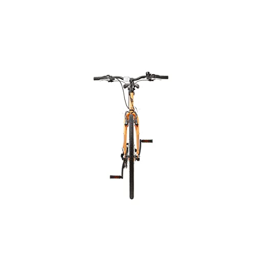 Insync Men's Serpens 18 Speed Hybrid Bike, 22-Inch Size, Orange