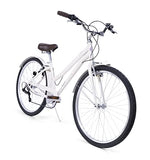 Huffy Sienna Ladies Hybrid Bike 27.5 Town Commuter Comfortable Retro Style White