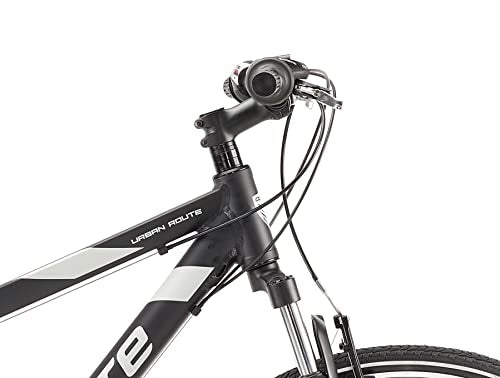 Coyote URBAN Gents's Hybrid Bike With 700C Wheels 20-Inch Frame, 18-Speed Shimano Gearing & Shimano EZ Fire Shifters,V-Brake, BLACK Colour