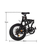 BSTSEL 20 Inch Folding Bike Adult,For Adult Men and Women Teens,Lightweight Aluminium Frame, 7 Speed Shimano Drivetrain, Foldable Bike With Disc Brake, Adult Bike Foldable Bicycle(Black & Grey)