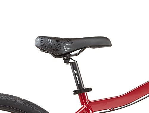 Coyote ALPINE Women's Front Suspension Hybrid Bike With 700C Wheels 20-Inch Aluminium Frame, 21-Speed Shimano Gearing & Shimano EZ Fire Shifters, disc Brake, Red Colour
