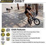 Eastern Bikes Orbit 20-inch BMX Bike, Chromoly Down & Steerer Tube (Black)