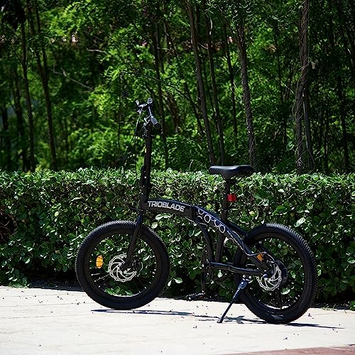 Jamiah 20 Inch Folding Bike for Adult Men and Women Teens, 7 Speed Shimano Drivetrain, Handle Seat Height Adjustable, Ideal for Commuting (Black & Grey)