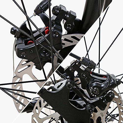 Folding Bike, 27.5 Inch mountain bike,Comfortable Lightweight,21 Speed bike, Disc Brakes, Suitable For 5'2" To 6' Unisex Fold Foldable Unisex's (Green)