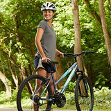 Huffy Stone Mountain Ladies 26 Inch Wheel Hardtail Mountain Bike Front Suspension 21 Speed Shimano Adults Grey & Teal