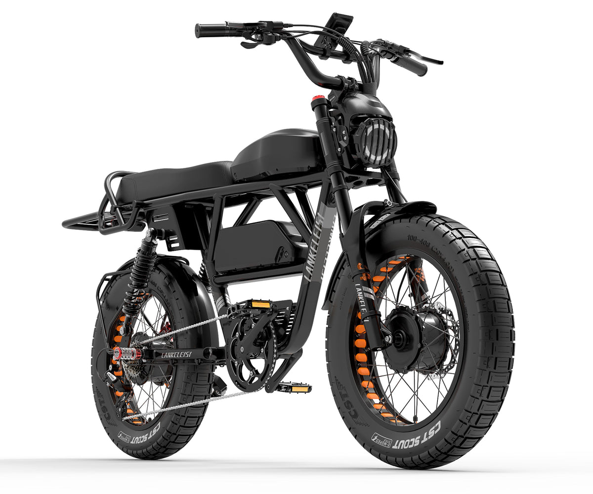 LANKELEISI X-Black Knight Dual Motor Electric Cargo Bike