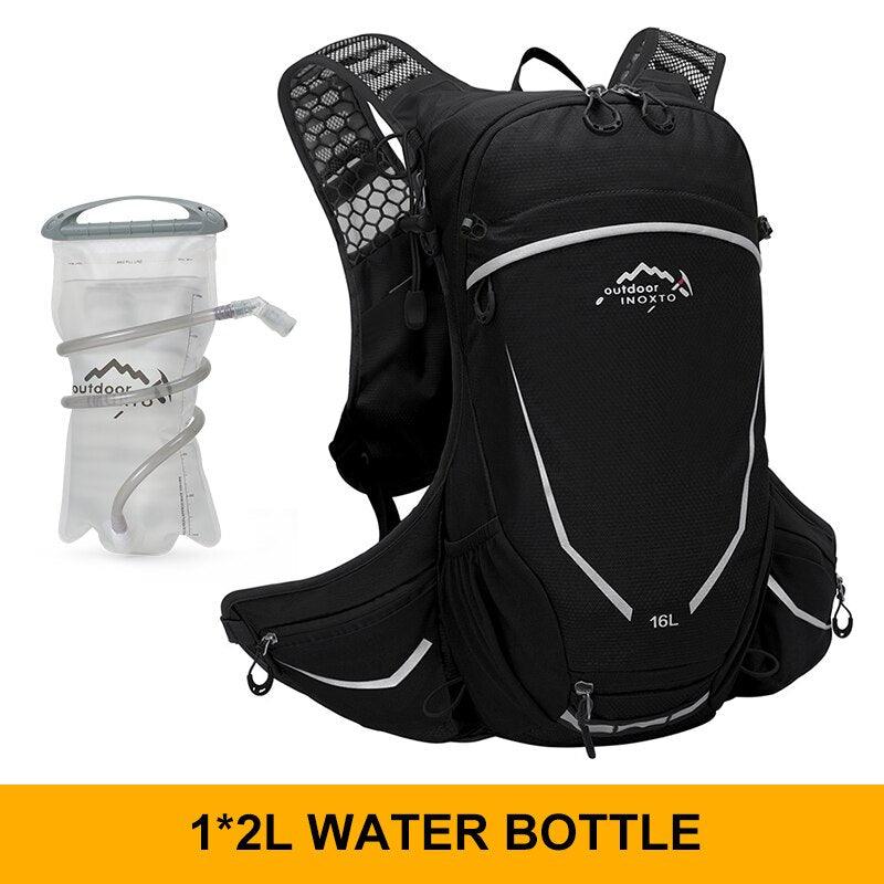 Outdoor sports backpack 16L, running, hydrating, hiking, cycling, with 2L water bag - Pogo Cycles