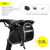 Rhinowalk Bicycle Bag Tool Bag Top Front Tube Frame Bag Burrito Pack Pouch Cycling Accessories Black MTB Bike Rear Tool Kits - Pogo Cycles