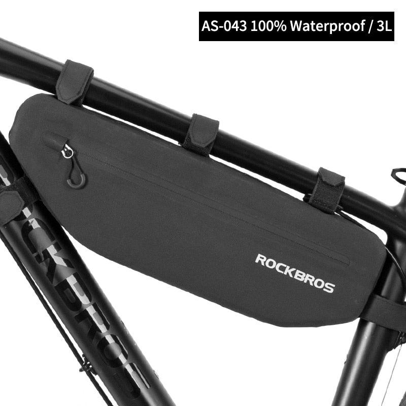 ROCKBROS Rainproof Bike Bag Large Capacity MTB Road Frame Bag Triangle Pouch Waterproof Caulking Bicycle Bag Pannier Accessories - Pogo Cycles