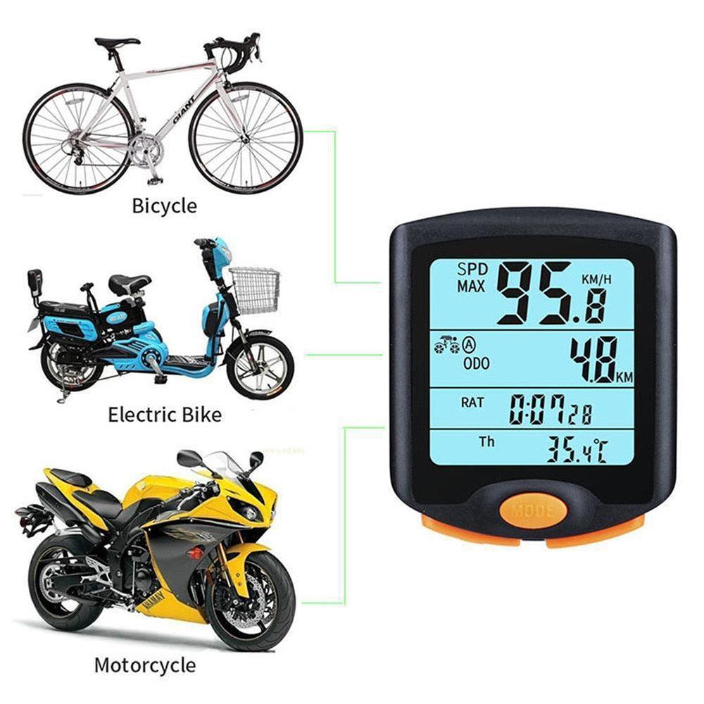 Waterproof Bicycle Computer Wireless And Wired Road MTB Bike Cycling Odometer Stopwatch Speedometer Watch Digital Bike Compute - Pogo Cycles