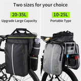 WEST BIKING 3 In 1 Waterproof Bicycle Trunk Bag MTB Road Bike Bag Large Capacity Travel Luggage Carrier Rear Seat Rack Panniers - Pogo Cycles