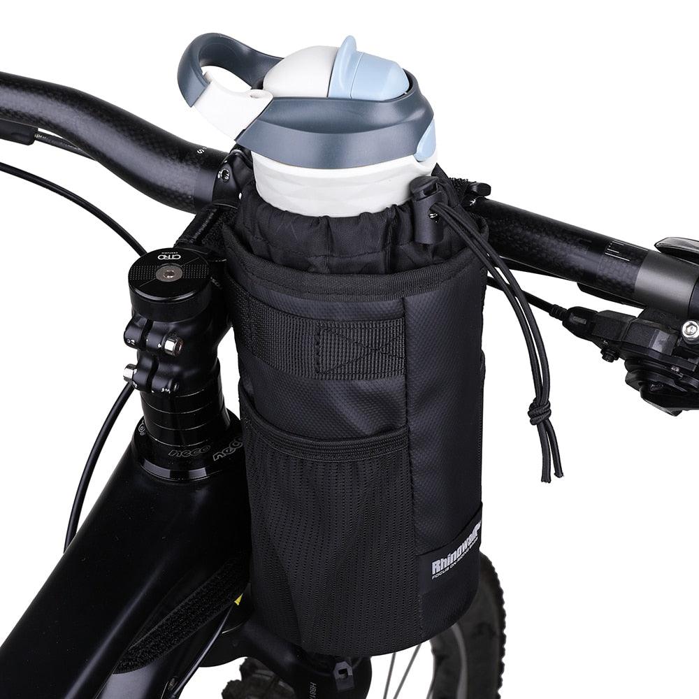 Rhinowalk Bike Bag Handlebar Stem Bag Cycling Water Bottle Carrier Pouch Riding Insulated Kettle Bag Touring Commuting MTB Pack - Pogo Cycles