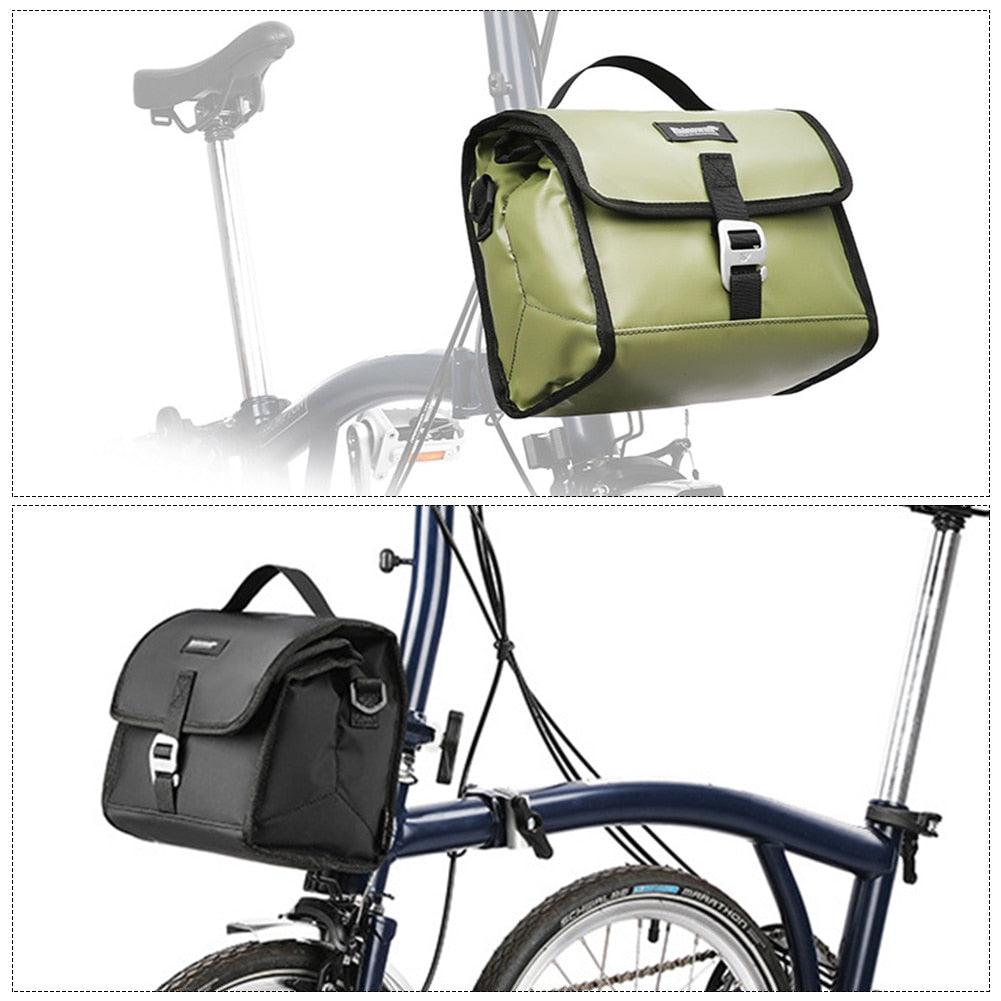 7L Bike Handlebar Bag Big Capacity Portable Cycling Bicycle Bag Waterproof Shoulder Bag For Brompton 브롬톤 Folding Bike Accessori - Pogo Cycles