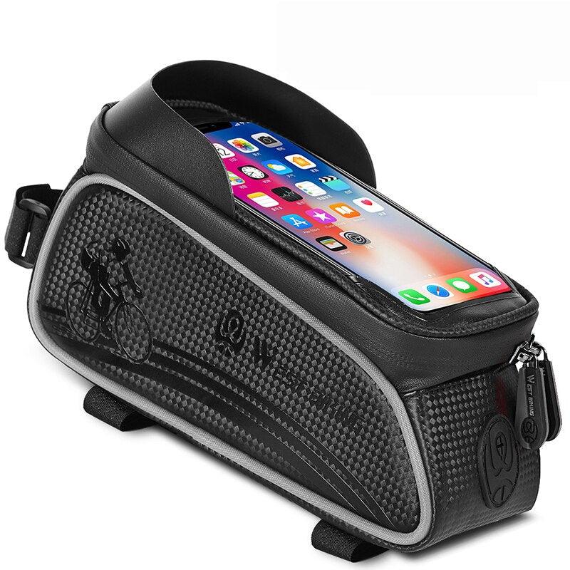 WEST BIKING Bicycle Bag Cycling Top Front Tube Frame Bag Waterproof 6.5 Inches Phone Case Storage Touch Screen MTB Road Bike Bag - Pogo Cycles