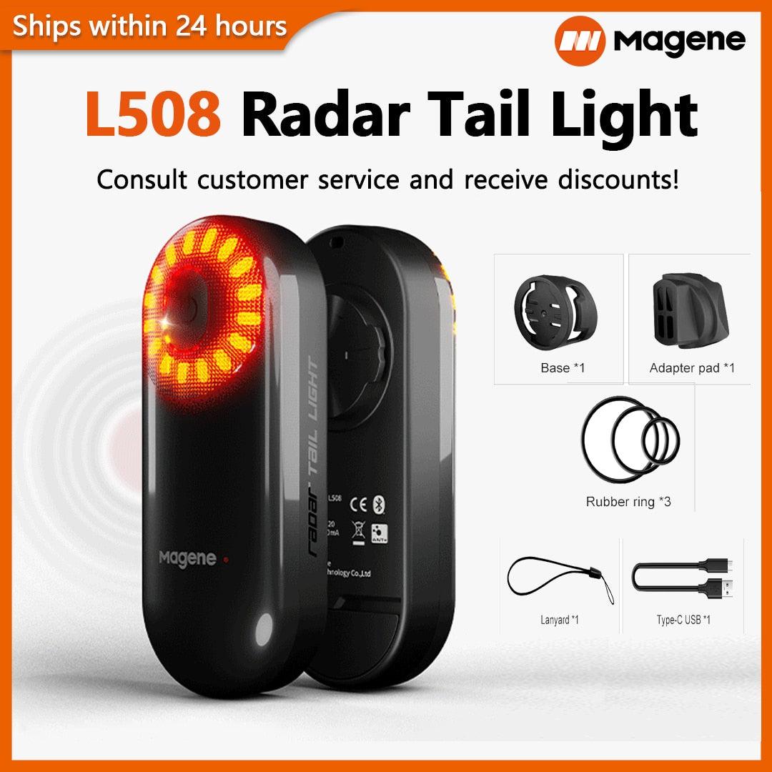 Magene L508 Radar Tail Light New Bicycle Brake Sensing Lamp Saddle Seatpost Ebike Waterproof LED Charging Cycling Taillight - Pogo Cycles