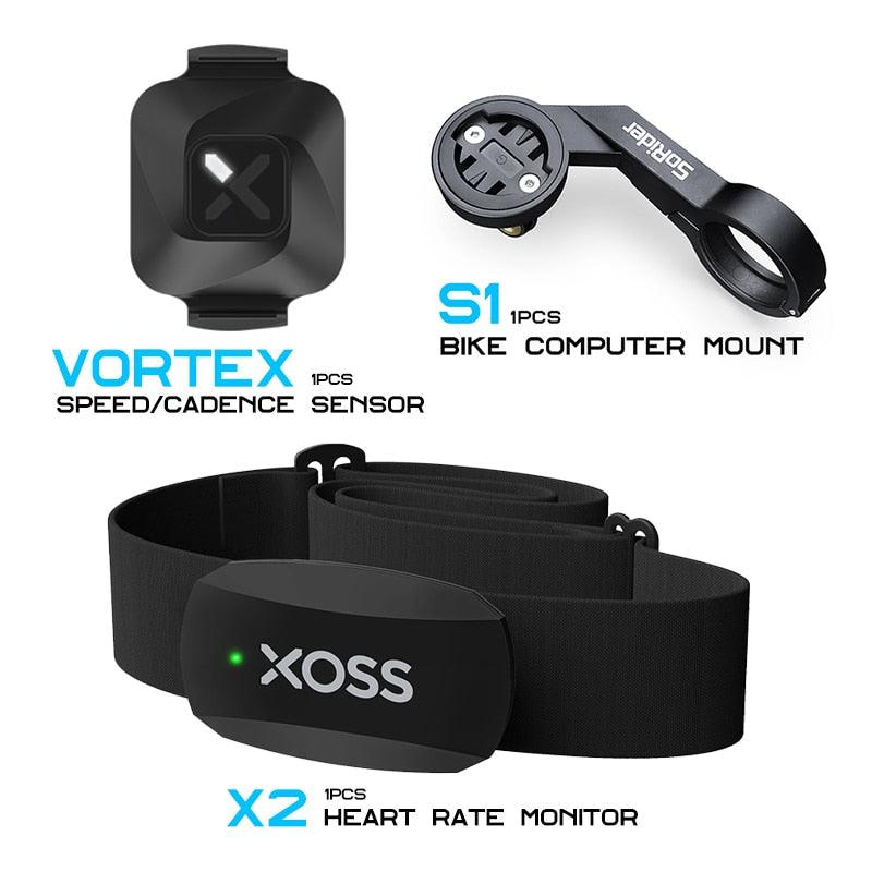 XOSS S1 Bike Computer Mount Vortex Speed and Cadence Sensor X2 Heart Rate Monitor ANT+ Cycling For GARMIN Magene iGPSPORT Bryton - Pogo Cycles