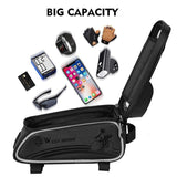 WEST BIKING Bicycle Bag Cycling Top Front Tube Frame Bag Waterproof 6.5 Inches Phone Case Storage Touch Screen MTB Road Bike Bag - Pogo Cycles