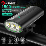 X-TIGER Bicycle Lights Waterproof USB Charging Bike Light Aluminum LED Front Lamp Bike Headlight Power Bank Cycling Flashlight - Pogo Cycles