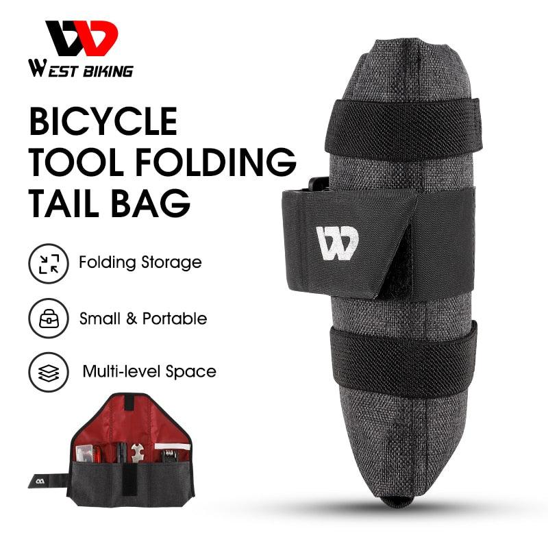 WEST BIKING Bike Saddle Bag Cycling Saddle Tool Roll Bag Under Seat Pouch Cycling Pack Bike Accessory For Bicycle Bike - Pogo Cycles