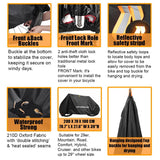 Bicycle Bike Cover For 2 3 bikes Rain Waterproof Dust Snow Sun UV Protector Cover Case For MTB BMX Mountain Hybrid Beach Cruiser - Pogo Cycles