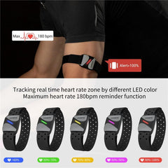 COOSPO HW807 HRV Heart Rate Monitor Armband Optical Outdoor Fitness Sensor Bluetooth 5.0 ANT+ IP67 Running Cycling for Wahoo - Pogo Cycles