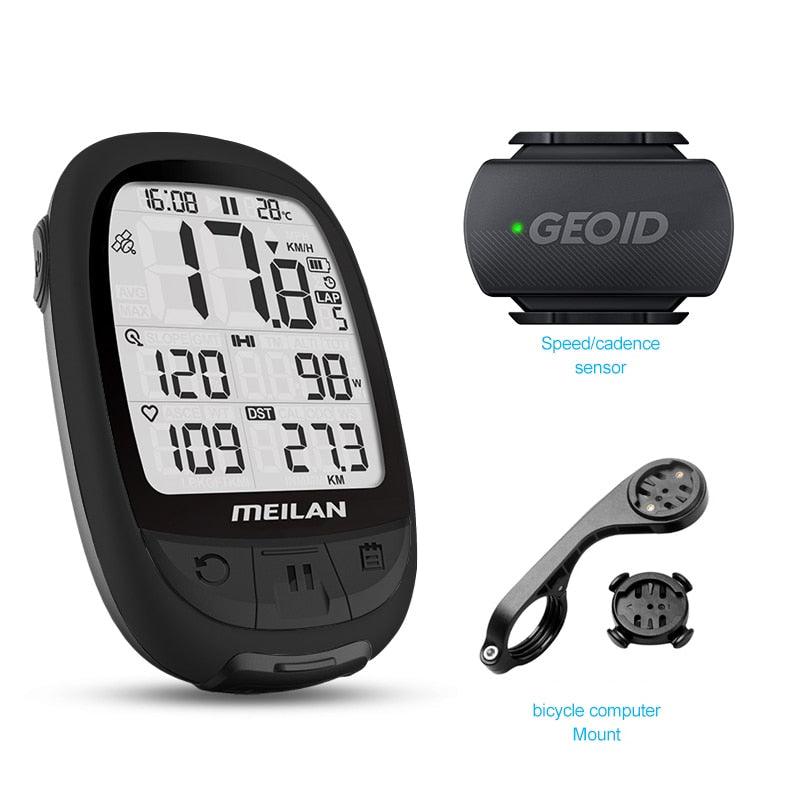 MEILAN Oval M2 Bike GPS Navigation ANT+ Cycling Computer Support Connect With Cadence Heart Rate Female Male Round Shape Meter - Pogo Cycles