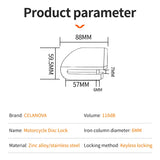 Siren Disc Lock To Prevent Thefts