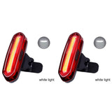 1/2Pcs Bike Taillight Waterproof COB LED MTB Front Rear Light USB Rechargeable Night Cycling Bicycle Safety Warning Light - Pogo Cycles