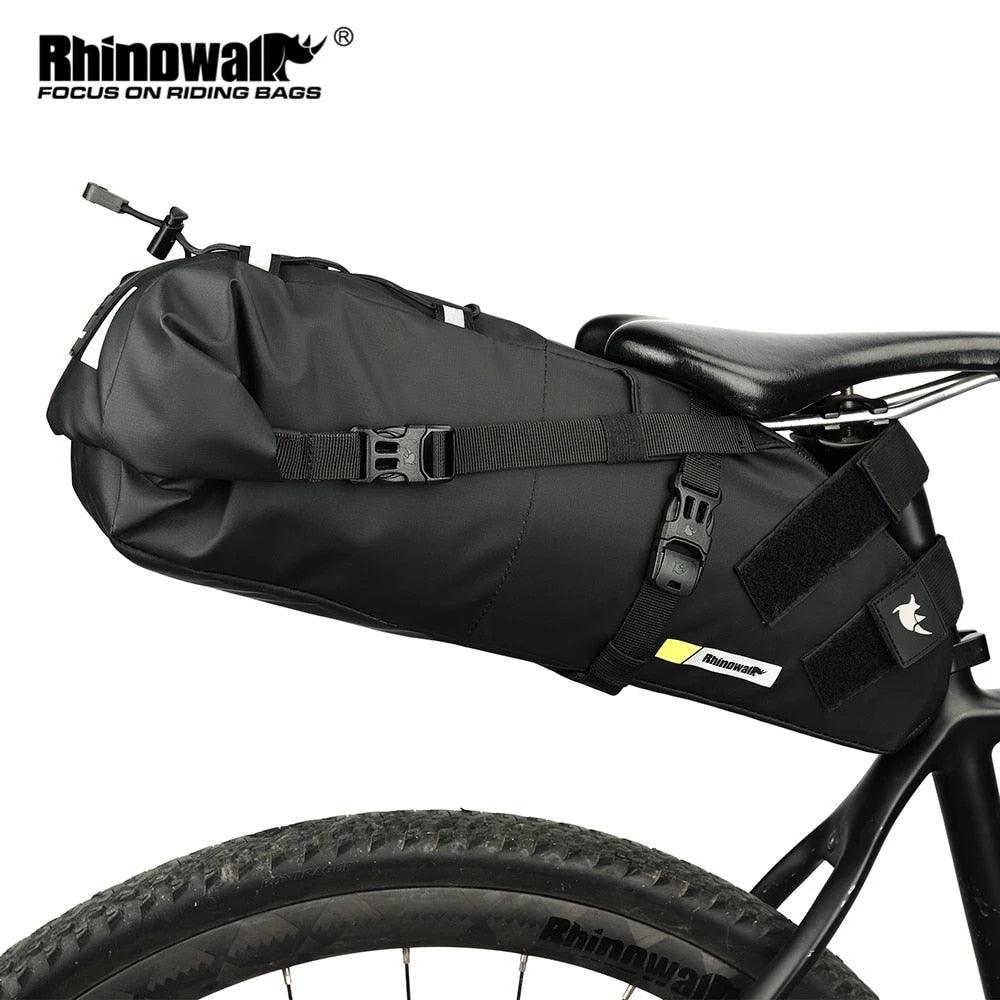 Rhinowalk Bike Bag Waterproof 10L13L Bicycle Saddle Bag Cycling Foldable Tail Rear Bag MTB Road Trunk Bikepacking Outdoor Travel - Pogo Cycles