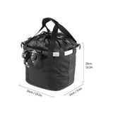 Bicycle Front Basket Bike Small Pet Dog Carry Pouch 2in1 Detachable MTB Handlebar Tube Hanging Basket Fold Baggage Bag 5KG Load - Pogo Cycles