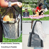 Bicycle Front Basket Bike Small Pet Dog Carry Pouch 2in1 Detachable MTB Handlebar Tube Hanging Basket Fold Baggage Bag 5KG Load - Pogo Cycles