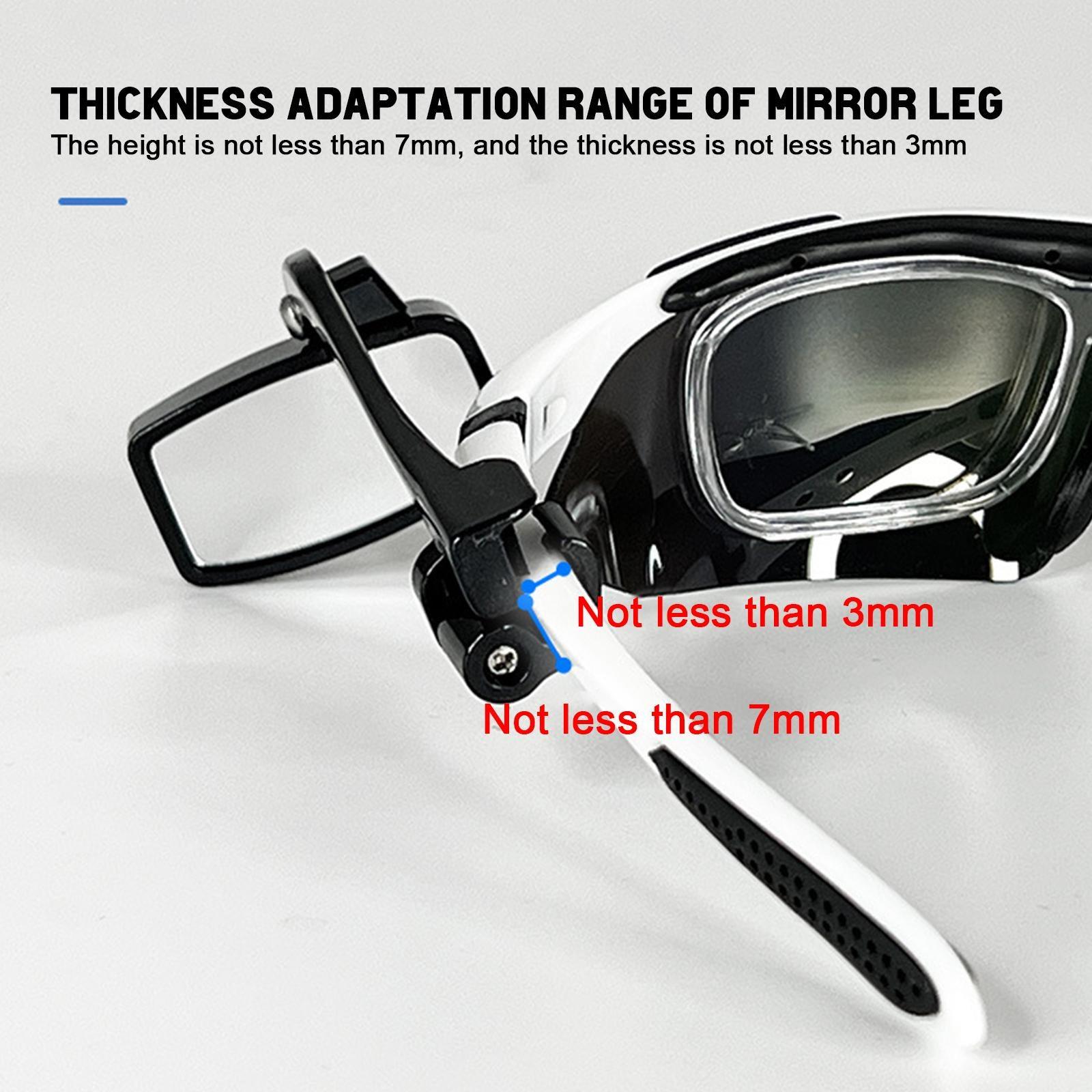 Bike Bicycle Cycling Riding Glasses Rear View Mirror 360 Rearview - Pogo Cycles