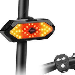 1/2PCs Bicycle Turn Signal Light Wireless Remote Control USB Rechargeable Front Rear Bike Tail Lights for MTB Scooters MTB Road - Pogo Cycles